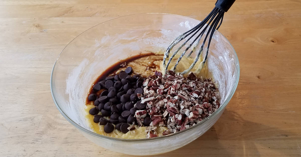 Cream Cheese Brownies adding extracts nuts and chocolate chips