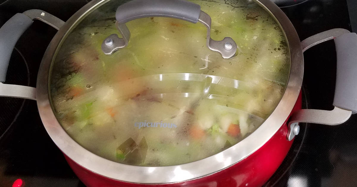 Kielbasa and Vegetable Soup cover and bring to a boil