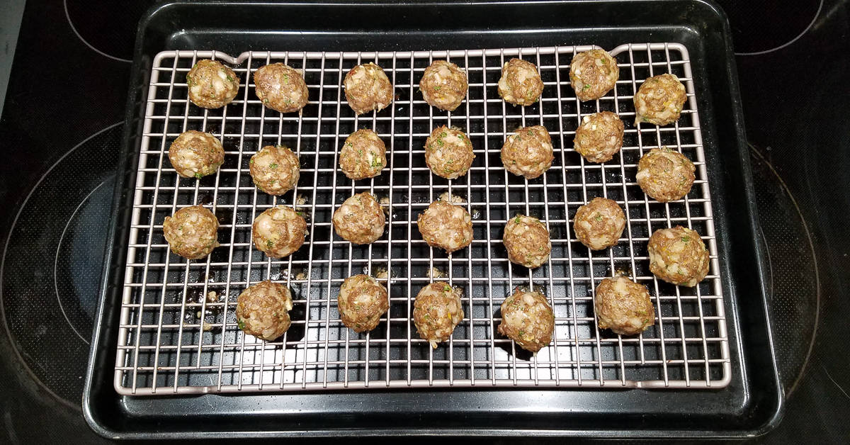 Greek Style Meatballs cooked meatballs