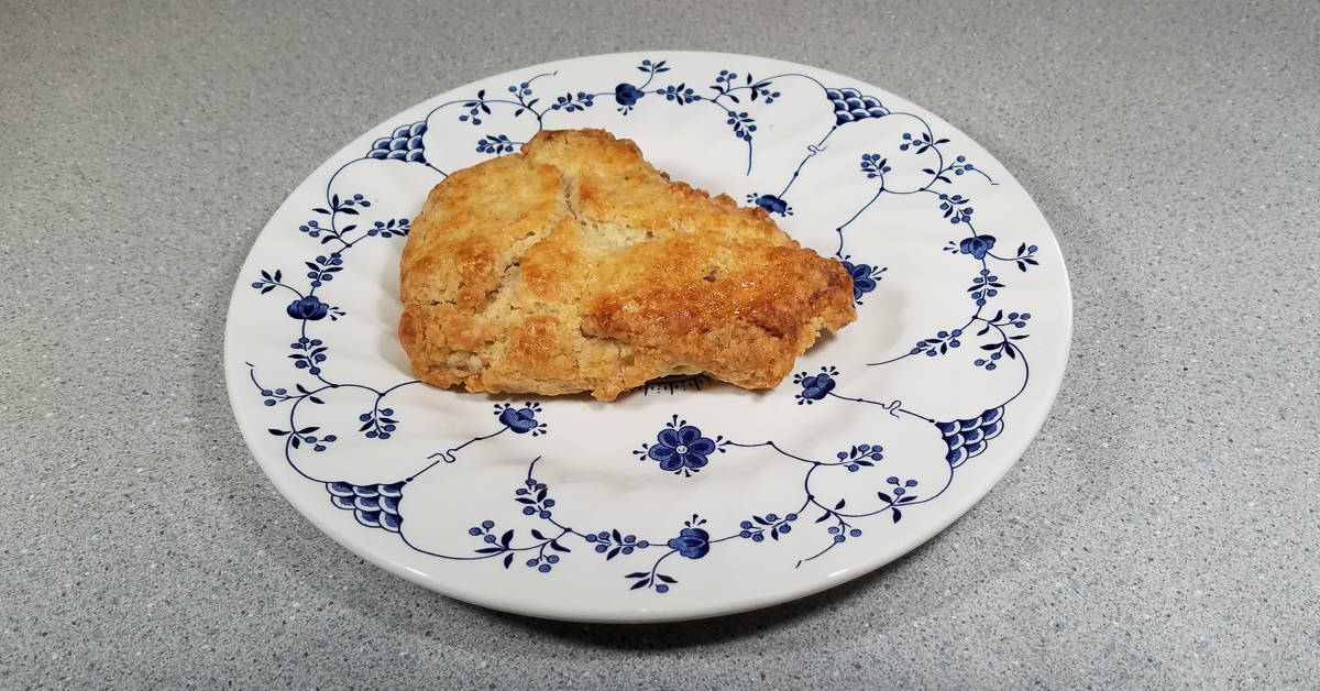 Triple Ginger Scones on a plate