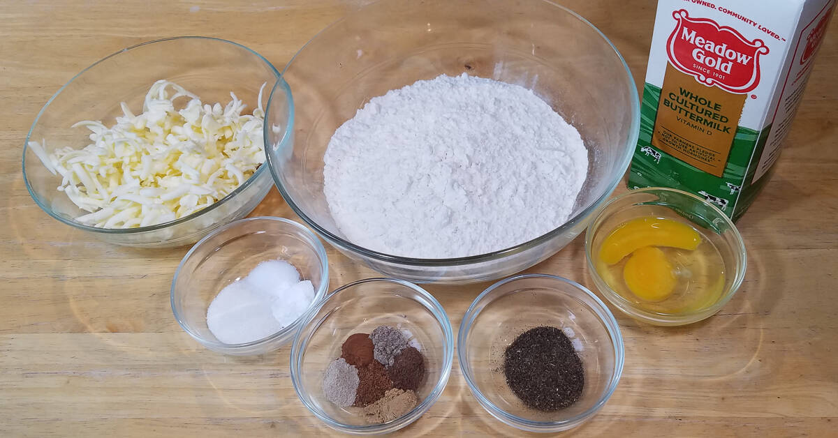 Chai Spiced Scones ingredients