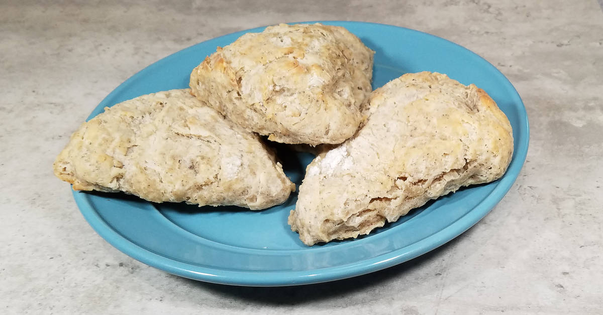 Chai Spiced Scones on a plate