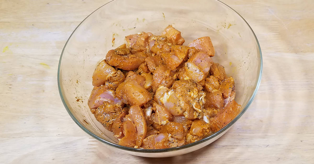 Persian Chicken chicken mixed with spices
