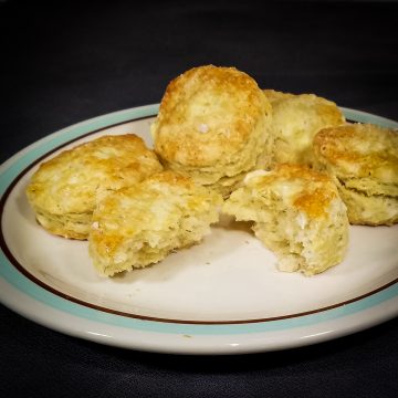 Savory Greek Flavored Scones served on a plate