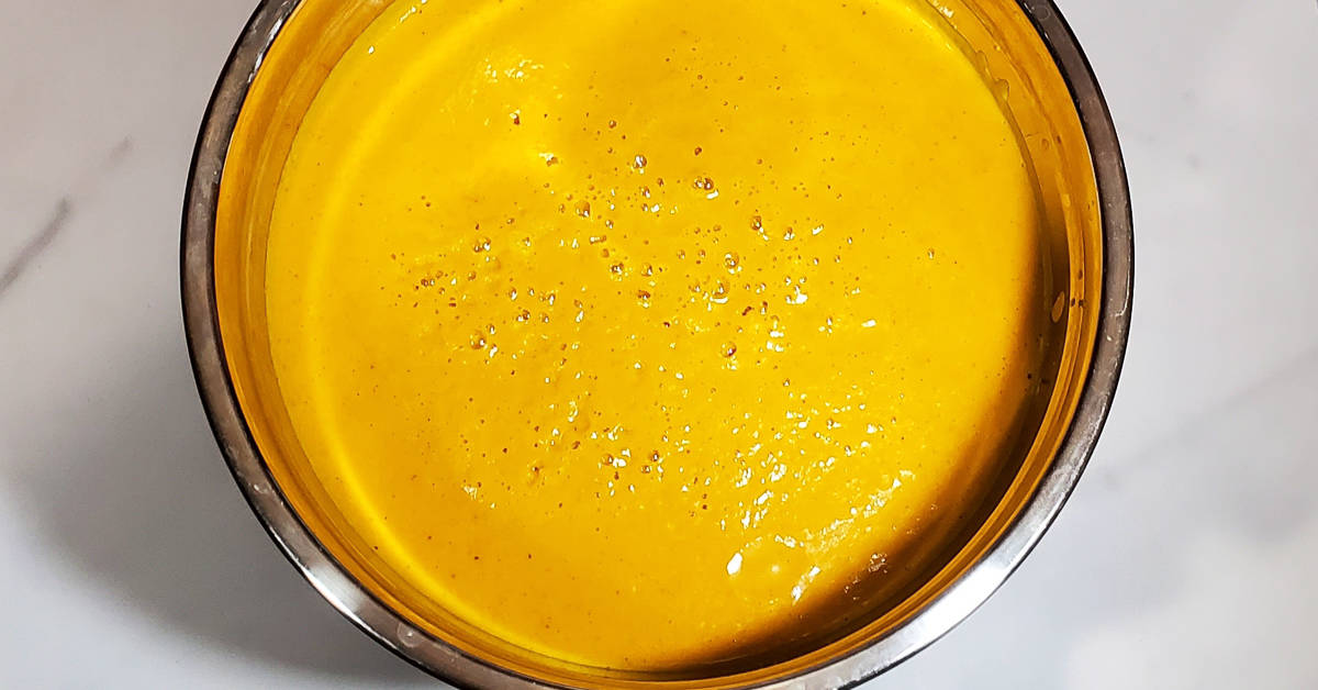 Spiced Carrot Ginger Soup pureed soup