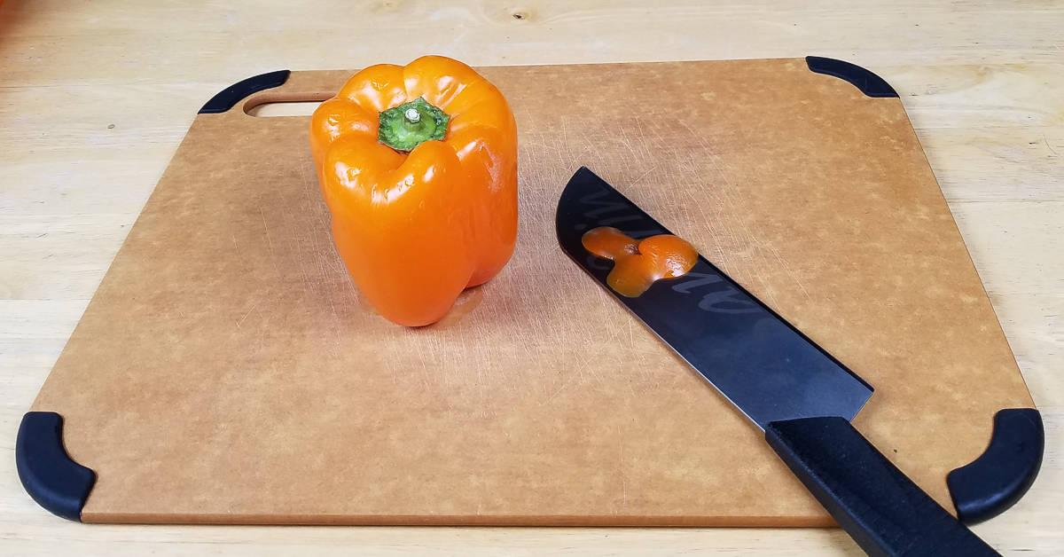 How to Prep Peppers pepper standing upright