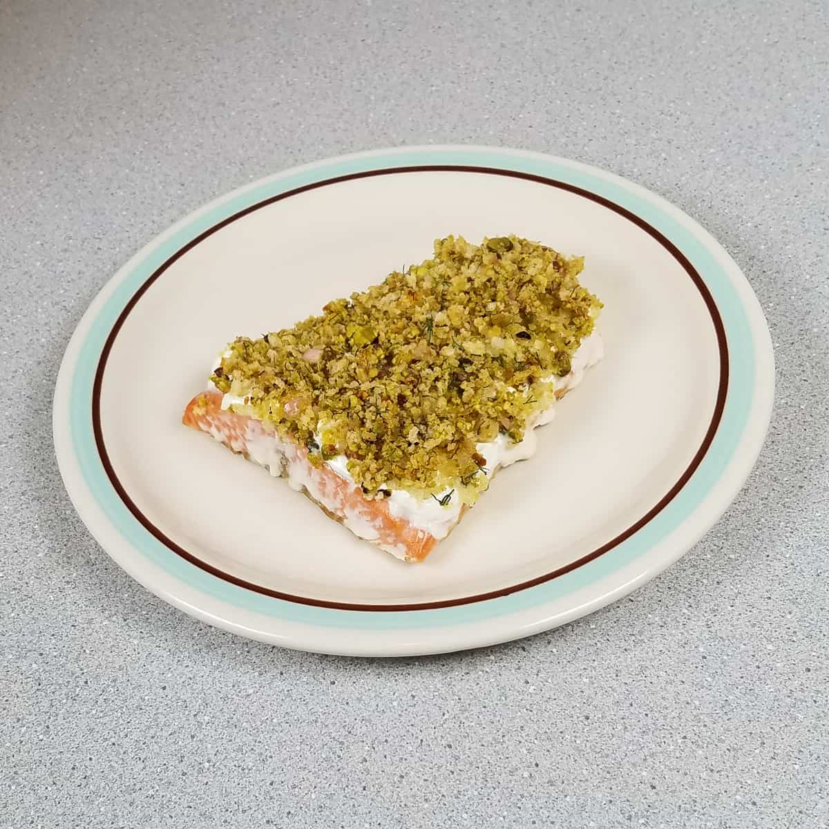 Salmon with Pistachio and Horseradish Crust