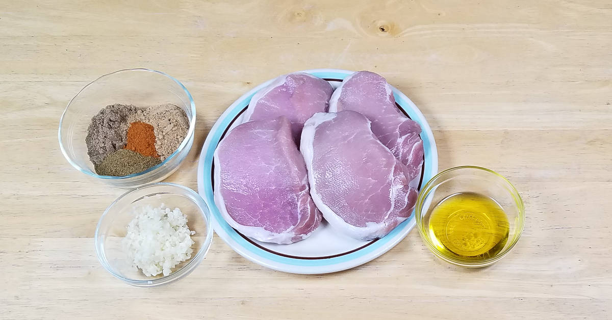 Spice Rubbed Pork Chops ingredients