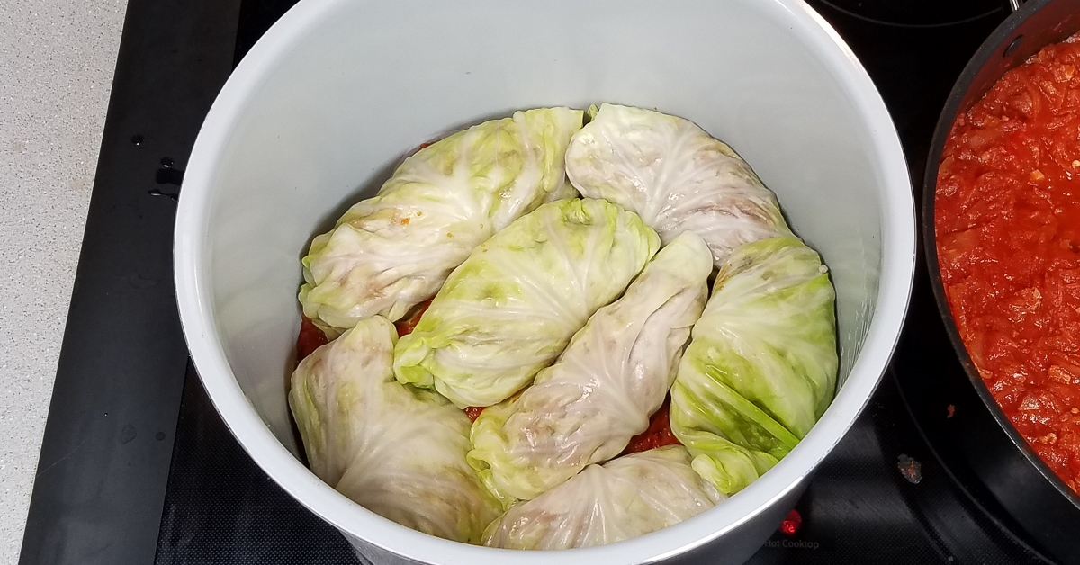 Ninja Foodie Stuffed Cabbage Rolls add a layer of cabbage rolls