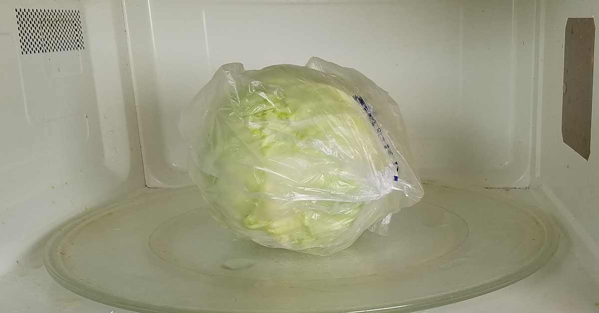 Ninja Foodie Stuffed Cabbage Rolls cabbage in microwave
