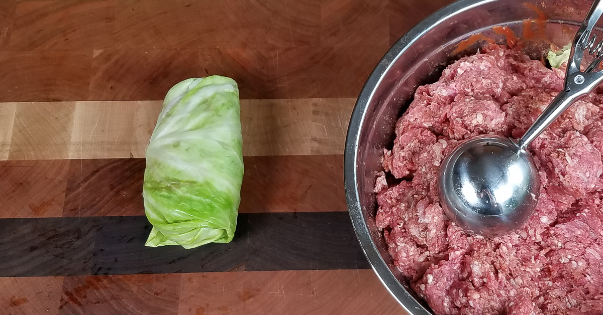 Ninja Foodie Stuffed Cabbage Rolls finished cabbage roll