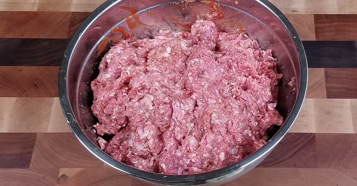 Ninja Foodie Stuffed Cabbage Rolls meat filling ingredients mixed
