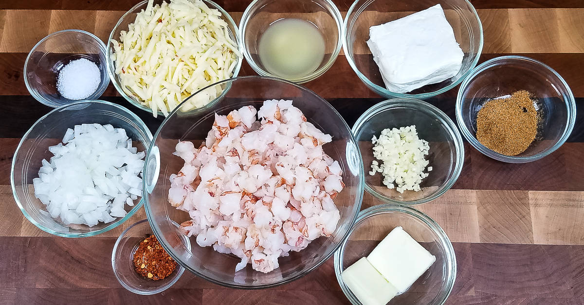Shrimp Stuffed Poblanos ingredients