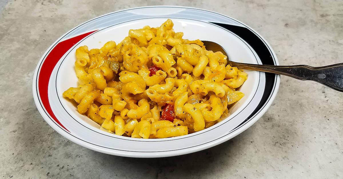 Spicy Mac and Cheese in a bowl