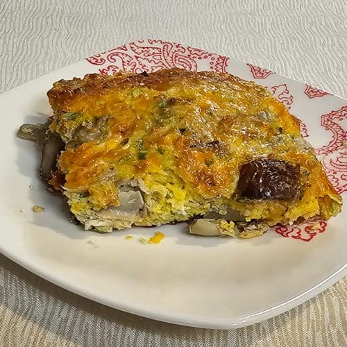 Egg Casserole With Artichokes and Mushroom plated 2