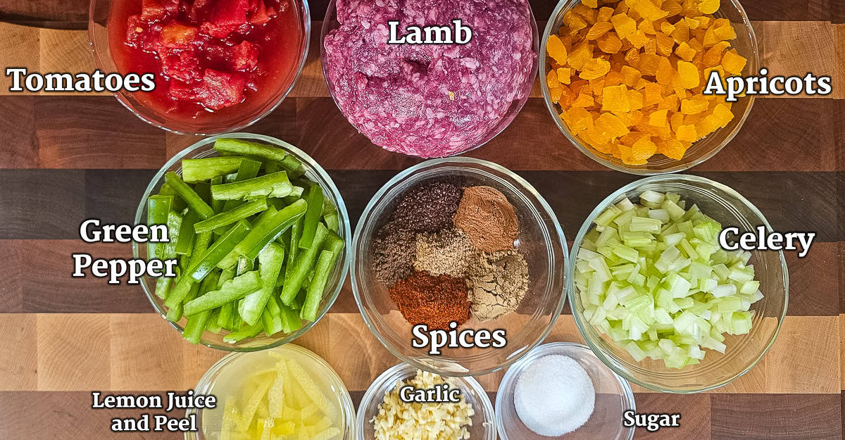 North African Flavored Lamb Soup ingredients Edit